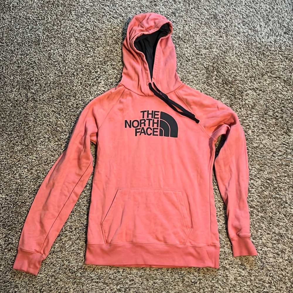 EUC The North Face coral sweatshirt